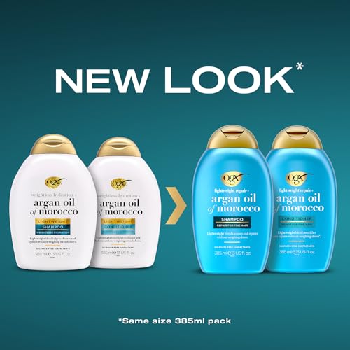 OGX Weightless Hydration Argan Oil of Morocco Conditioner for fine hair 385ml - Image 3