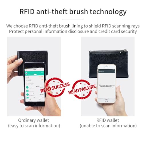 Unisex Pebble Leather Wallet, Short Genuine Leather Coin & Card Holder, RFID Blocking, Unisex Clutch Bags, Can Hold Coins, Id Cards (Taro Purple)4