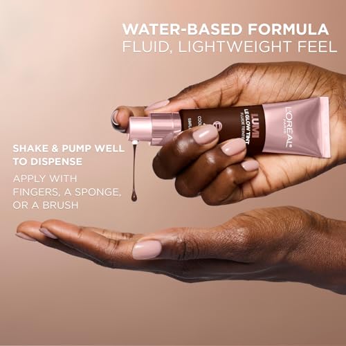 L'Oreal Paris Lumi Le Glow Skin Tint, Lightweight Water-Based Tinted Serum with Foundation-Like Coverage, Glow Illuminator, Cool 430, 0.85 Fl Oz - image 8