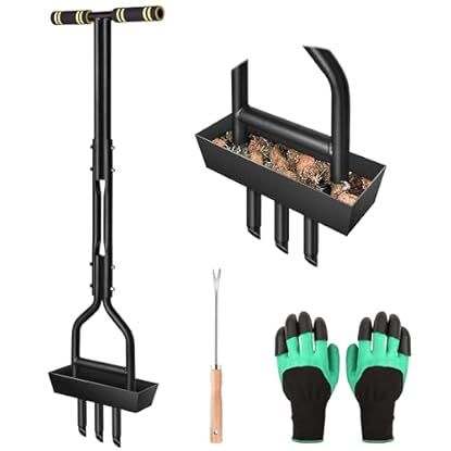 IEEILULU Aeratore per Prato Manuale, Arieggiatore Manuale Aeratore Prato con Vassoio di Stoccaggio, Attrezzo da Giardino e Guanti, Aeratore per Prato, Cortile, Giardino: vedi il prezzo e le caratteristiche Foto di IEEILULU Aeratore per Prato Manuale, Arieggiatore Manuale Aeratore Prato con Vassoio di Stoccaggio, Attrezzo da Giardino e Guanti, Aeratore per Prato, Cortile, Giardino