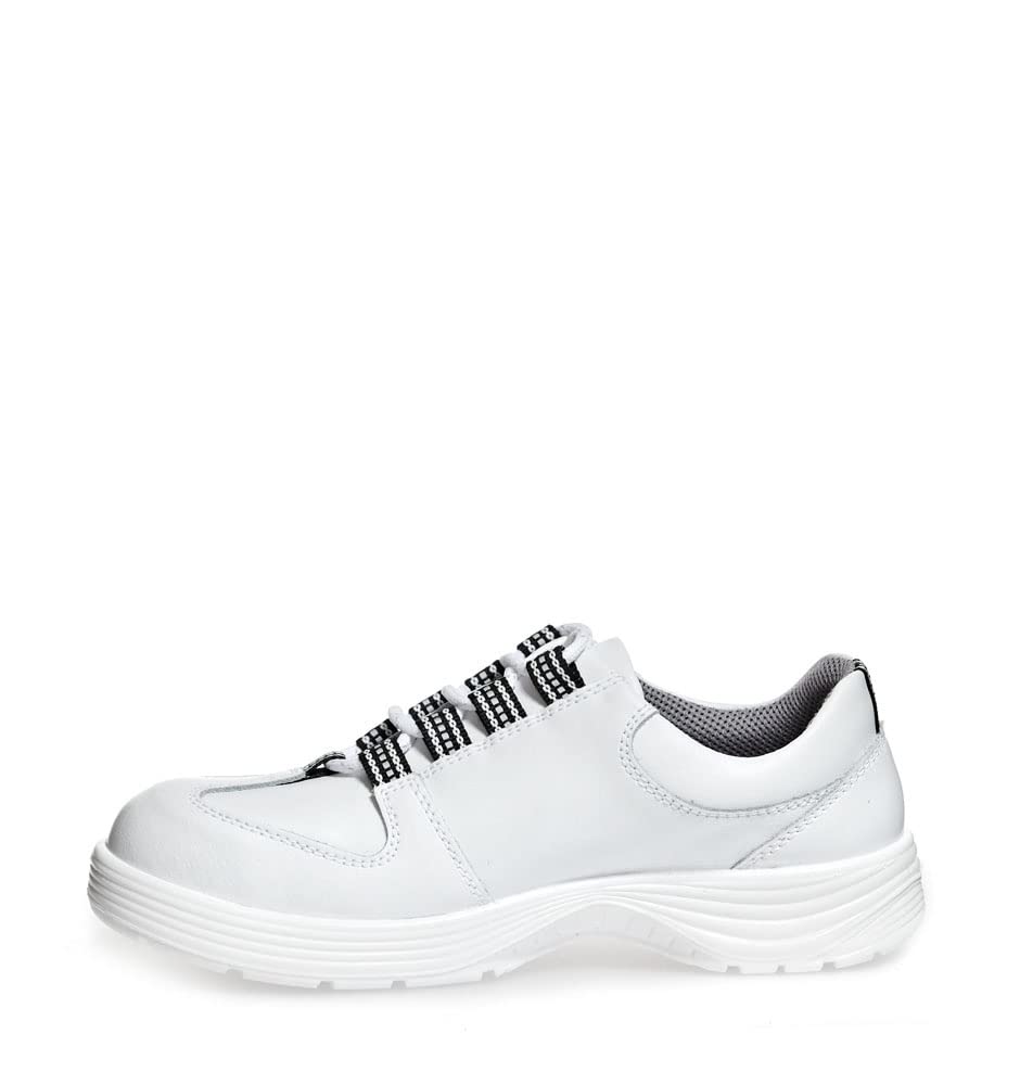 Abeba S-Schuh x-Light półbuty białe, skóra, 711033 CE, EN ISO 20345:2012, S2 rozm. 35-48