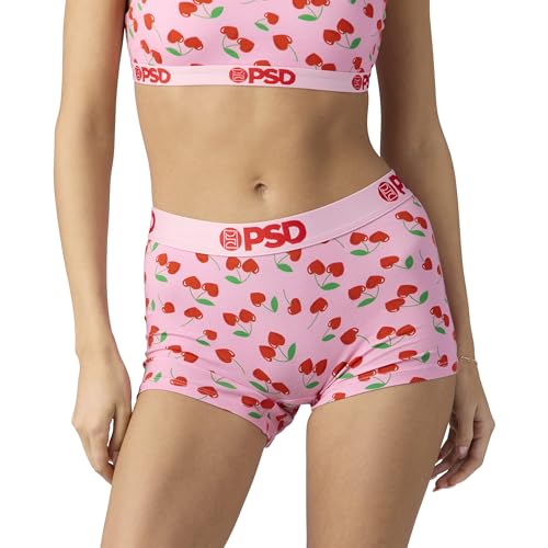 PSD Women's Heart Print Boy Shorts - Full Coverage Women's Underwear - Comfortable Stretch Panties for Women3