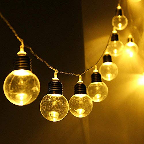 Luz LED, LED Solar Alimentado Cadena de Luz de la Bombilla de...