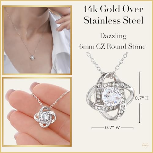 To My Daughter Necklace, Paired With A Sentimental Quote - Makes A Great Gift From Dad or Mom3