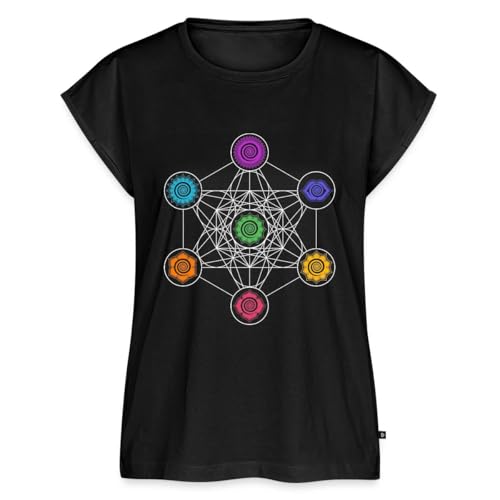 Spreadshirt Energiezentren Metatron Würfel 7 Chakren Frauen...