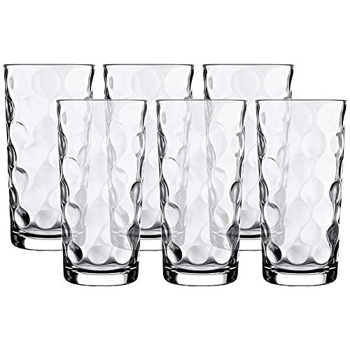 Pasabahce Long drink tumbler Glass Set of 6 Drinking Glass Juice Glass Space