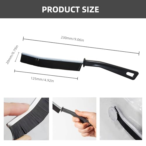 Image of 3PCS Gap Cleaning Brush, Multi-Purpose Door Window Track Deep Brush Supplies，Bathroom Gap, Clean The Dead Corners of Bathroom Kitchen Tiles (3)