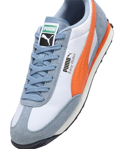 Image of Puma, Unisex-Adult, Easy Rider Vintage, Silver Mist-Rickie Orange, Sneaker, 9UK, (39902835)