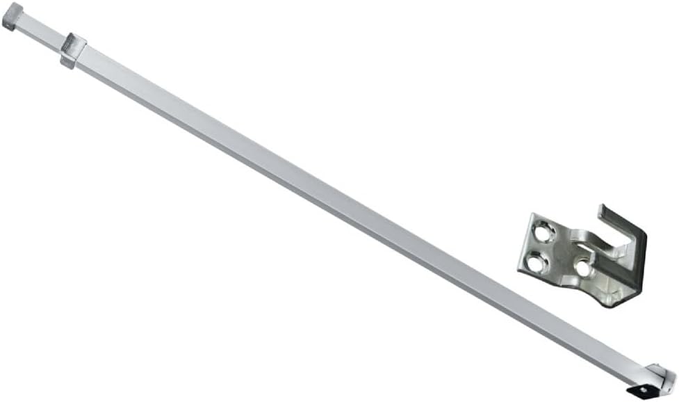 Prime-Line U 9920 Security Bar for Sliding Patio Doors, Adjustable, Aluminum Construction with Aluminum Finish (Single Pack)