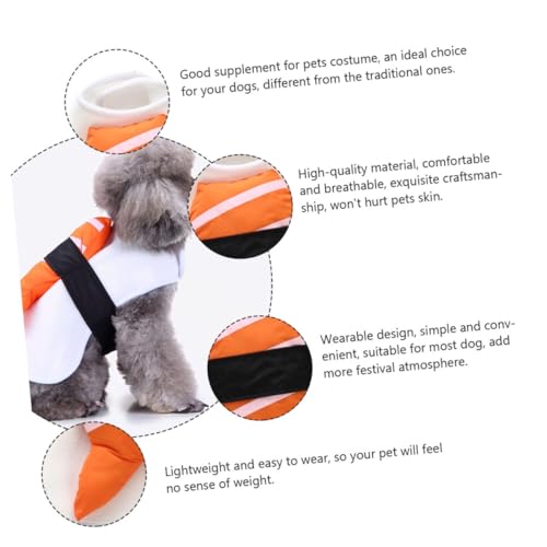 Disfraz para perro Beaupretty tamaño L naranja miniatura 7