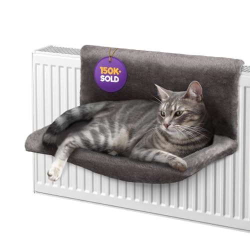 Petlicity grey radiator hammock cat bed product photograph