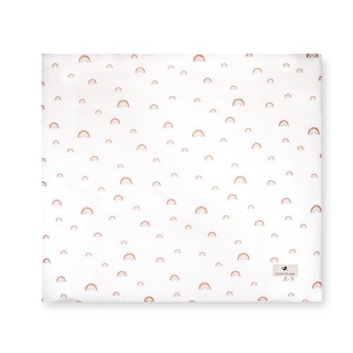 Housse matelas à langer coton bio 85x75 Julius Zöllner arc-en-ciel bébé