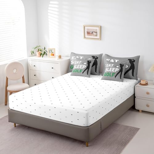Image of Feelyou Golf Bedding Set Twin Size 7 Piece for Kids Women Men