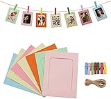 álbum de fotos familiar en ingles -CREACIÓN DE BRICOLAJE: escriba sus deseos en estos tapetes de imágenes, que se pueden usar como tarjetas de felicitación. Además de las fotos de bebés y los retratos familiares, también puede instalar notas, cartas, postales, boletos de viaje y fotos de paisajes. pégalo directamente en la pared y colócalo en la forma que quieras.