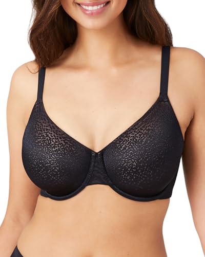 Wacoal Women's Back Appeal Underwire Bra Full Coverage, Opaque, Black, 38C