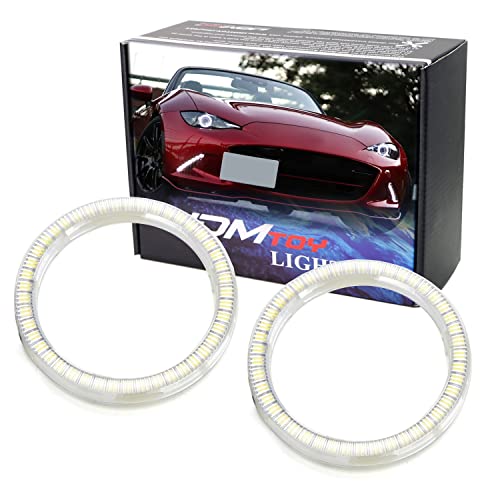 Kit de Aros LED Halo Blanco Xenón 72-75mm para Auto miniatura 1