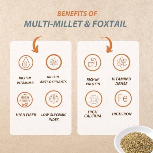 Image of Organic Wisdom-Back to Roots Multi Millet & Foxtail Noodles Combo | 784 g - 4 packs (4 * 192g) | Not Fried | No Maida, no MSG, No Transfat | Protein & Fiber Rich