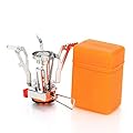 AOTU Portable Camping Stoves Backpacking Stove with Piezo Ignition Stable Support Wind-Resistance Camp Stove for Outdoor Camping Hiking Cooking