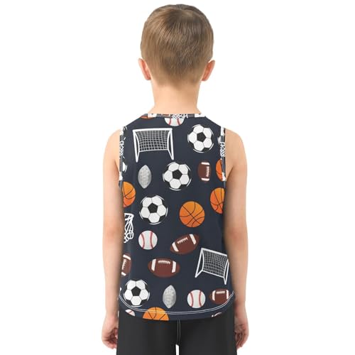 Various Sports Boys Tank Tops Sleeveless Tank Top Shirts Undershirts for Boys,3T3