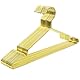 SONGMICS Kleiderbügel aus Metall, 20 Stück, stilvoll verchromt, rostbeständig, platzsparend, 42 cm lang, Gold CRI044G01
