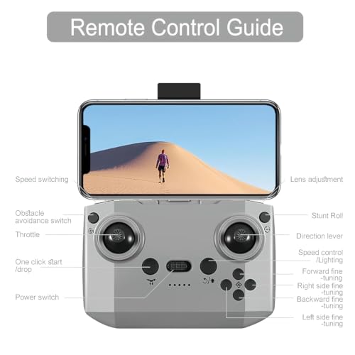 Image of Drone with 4k Camera Foldable 1080P HD Drone with FPV Live Video, Smart Gestures Selfie, Altitude Hold, One Key Take Off /Landing, 3D Flips for Kids and Adults. B1