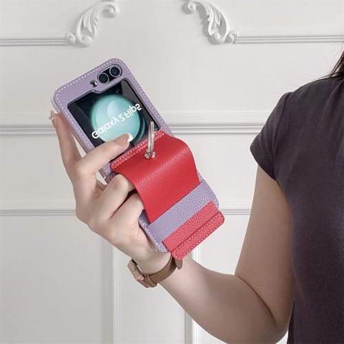 Coque Z Flip 6 cuir marron avec charnière idéale pour le bureau et les sorties