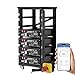 ECO-WORTHY (Cubix 100) 48V 400Ah 20.48kWh LiFePO4 Solar Battery, UL1973 & UL9540A & CEC Listed, 4 Pack 48V 100AH Server Rack Battery with Bluetooth for Solar Energy Storage, Home Backup Power