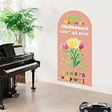 LACQWO Magnetic Arch Wall Decal 39.3'x17.5' Chalkboard Contact Paper Peel and Stick Self Adhesive Magnetic Wall Board Sticker with 36 Magnet Letters for Offices Chalkboard Wallpaper Roll