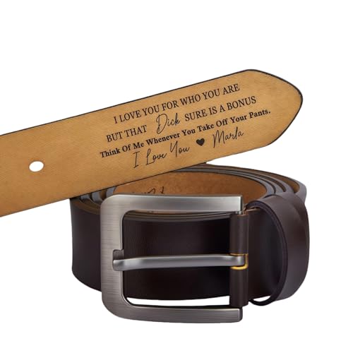 Personalized Gift for Men - unique engraved gift for him,Custom Engraved Text Genuine Leather Belt for Father's Day,Personalized Mens Leather Belt for Dad3