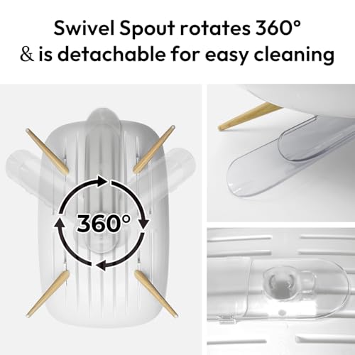 Image of carrotez Self-Draining Dish Drying Rack, White - Wide