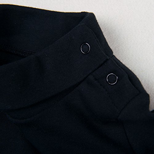 ROMPERINBOX Solid Baby Turtleneck Bodysuit Long Sleeve Cotton Onsies Boy Girl 1 Pack 0-24 Months4