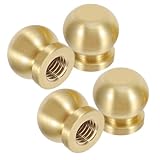 Fabrication artisanale : les pieds en laiton et bois offrent un support robuste et résistant à l’usure, ce qui en fait des pieds de remplacement idéaux pour les boîtes à bijoux et les petits supports d’appoint au quotidien, les pieds de meubles et les supports de plateau en laiton