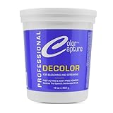 COLOR CAPTURE Hair Bleach Powder for Bleaching and Streaking, Professional Salon-Grade, Gentle Formula, Blue Tint, 16 oz