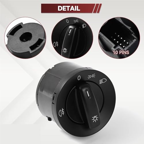 Interruptor de control de faros antiniebla para Rabbit V 1K1 y Passat 4