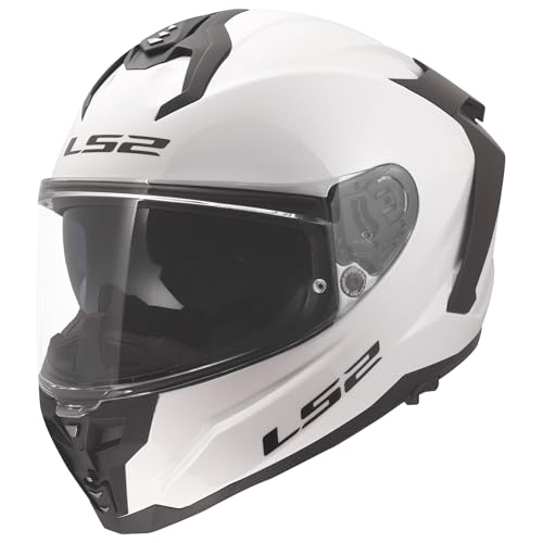 LS2 Helmets Challenger II Full Face Motorcycle Helmet with SunShield (Gloss White/Black - Small) by LS2 - Used condition - US$292.23