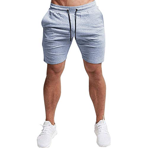 Everworth Men's Casual Training Shorts Gym Workout Fitness Short Bodybuilding Running Jogging Short Pants Gray M Tag Xl #TOP1
