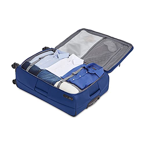 AmazonBasics Expandable Softside Spinner Luggage Suitcase With TSA Lock