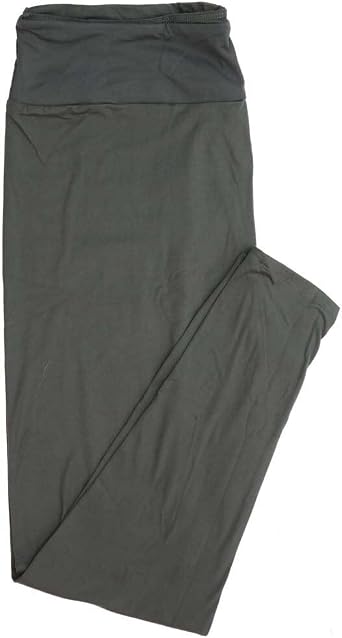 Lularoe TCTWO TC2 Solid Gray Buttery Soft Womens Leggings fits Adults Sizes 18-26 TCTWO-SOLID-GRAY-053056-21