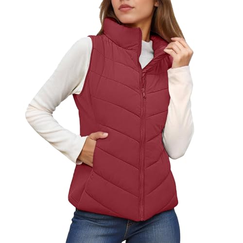 Chaleco acolchado para invierno Generisch RD1 en talla XXXL con diseño de cuello alto