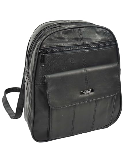 Sac à dos en cuir souple femme noir chic pour le quotidien et les sorties