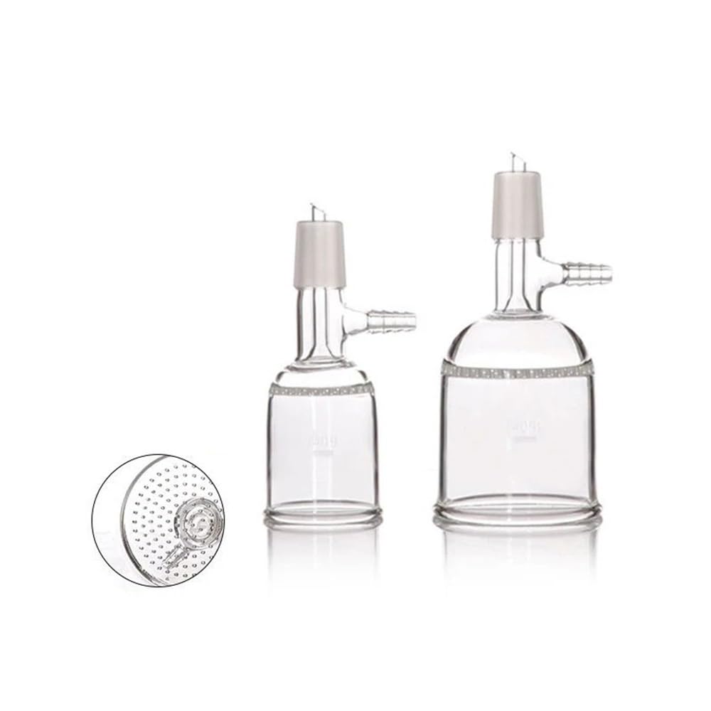 Embudo de vidrio de laboratorio con placa de orificio de 24 mm, calibre 30, 60, 100, 250, 500 y 1000 ml, 1 unidad(500ml)