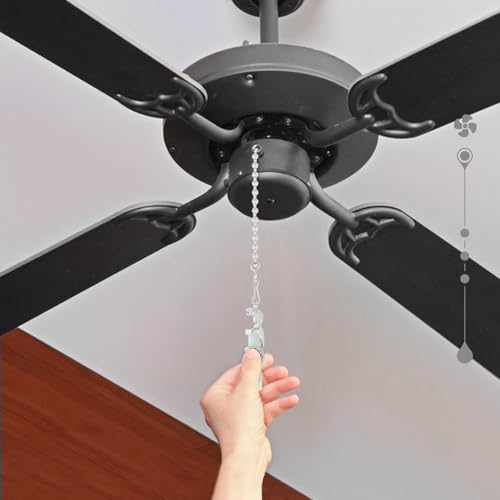 Image of 2Pack Egypt Snake Ceiling Fan Pull Chain Glow in The Dark | 12inch Fan String Pulls Charm Extension Decorative,3mm Diameter Beaded Fluorescent Light Chains Ornaments with Connector