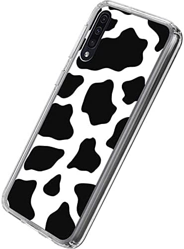 Skinit Clear Phone Case Compatible with Galaxy A50 - Cow Print Design
