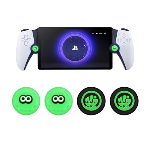 Qoosea for Playstation Portal Thumb Grip Caps Soft Silicone Joystick Caps Playstation portal Button Caps Covers with PS5 Portal Controller Anti-Slip PS5 Analog Stick Cap 2 Pairs (4pcs)