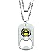 GRAPHICS & MORE Justice League Batman Athletic Logo Military Dog Tag Bottle Opener Pendant