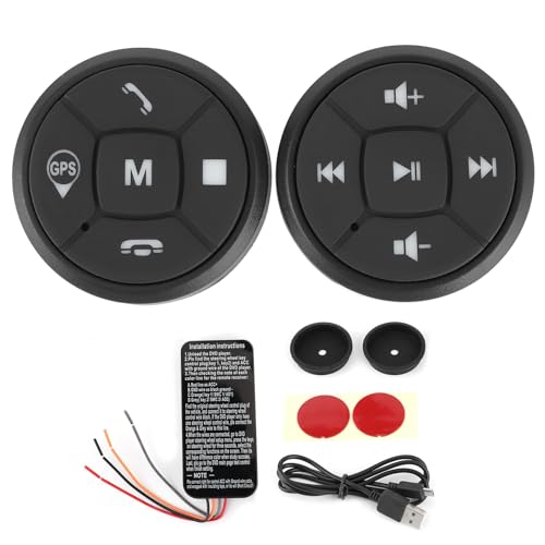 Controlador de Botón de Volante negro para GPS y música 6