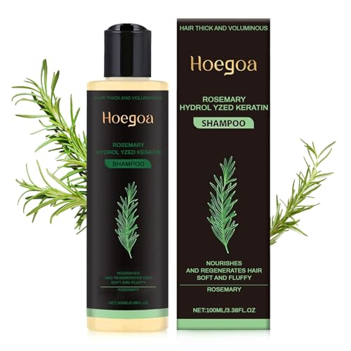 Rosemary shampoing pousse cheveux, Shampoing au Romarin pour Cheveux Secs et Cassants,Convient aux Hommes et aux Femmes,100ml