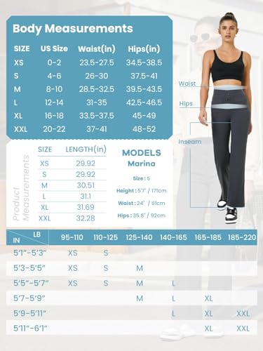 Glacspyg Weite Hose Damen Hohe Taille Sporthose Knopf Gerade Hosen mit Taschen Elastische Freizeithose Schwarz M
