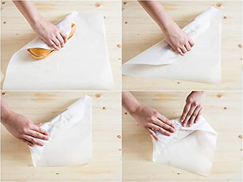 Image of Oil Absorbing Sheets Cooking Paper Kitchen Sheet Transparent Paper, Used to soak Access from Food Thick Papers with Oil Absorbing Soaking Tracking Papers 9.5 x 8.5 inch, Pack of 50