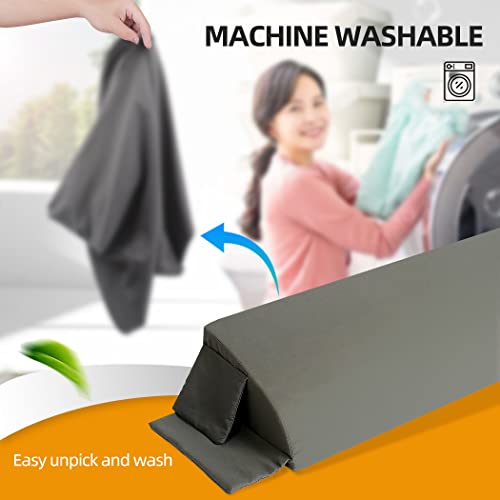 Blumir Queen Size Bed Wedge Pillow/Mattress Wedge/Headboard Pillow//Bolster Pillow Close The Gap Between Your Mattress And Headboard(60"X10"X6") #TOP5